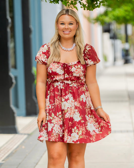Morgan Ruffle Trim Dress