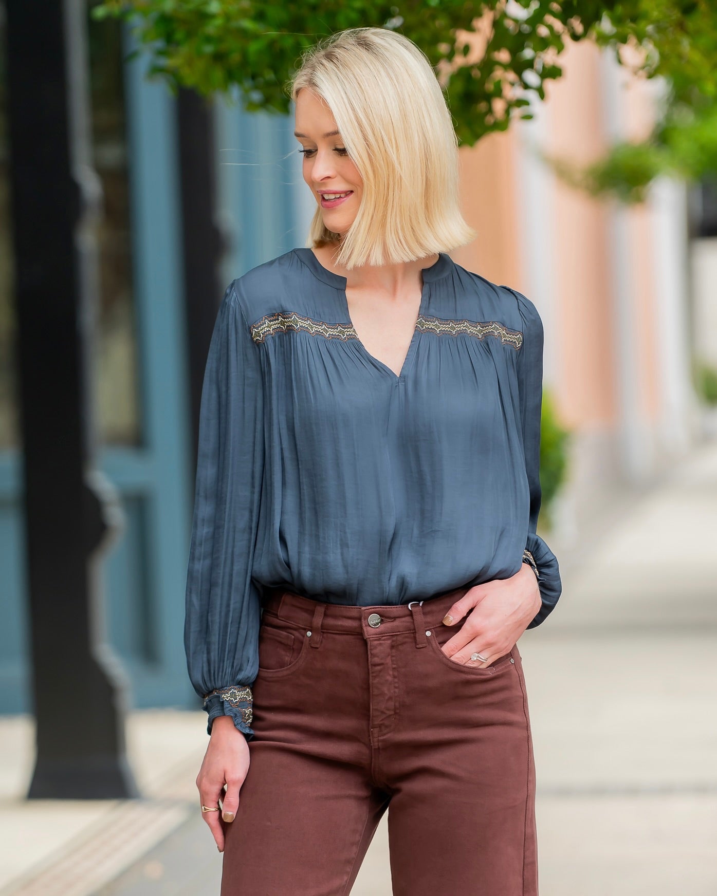 Isabel Smocked Blouse