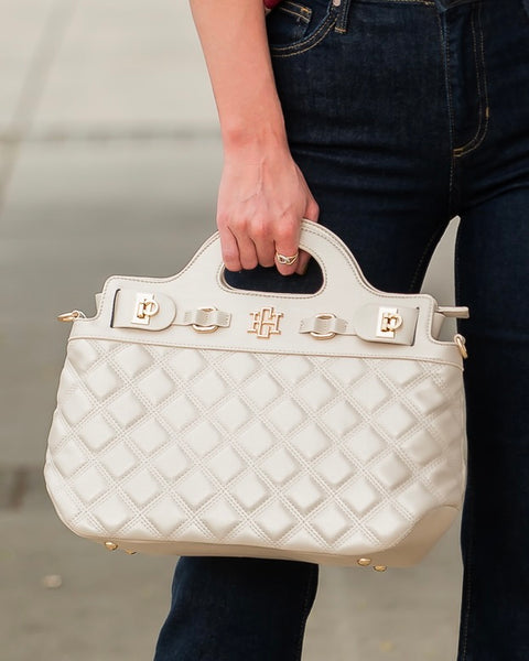 Savannah Handbag Pearl DQ – Caroline Hill