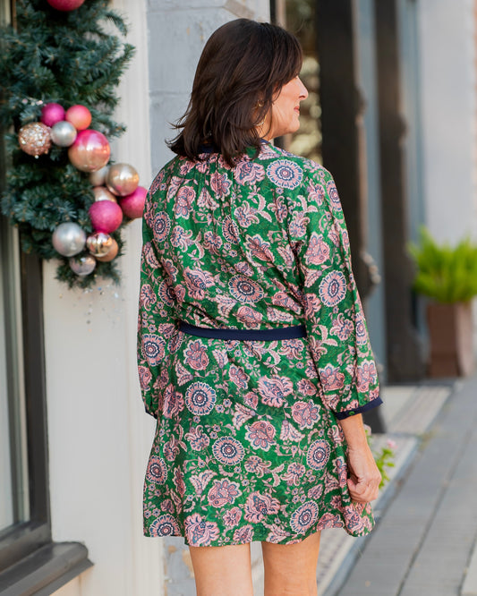Abbott Floral Dress-Green