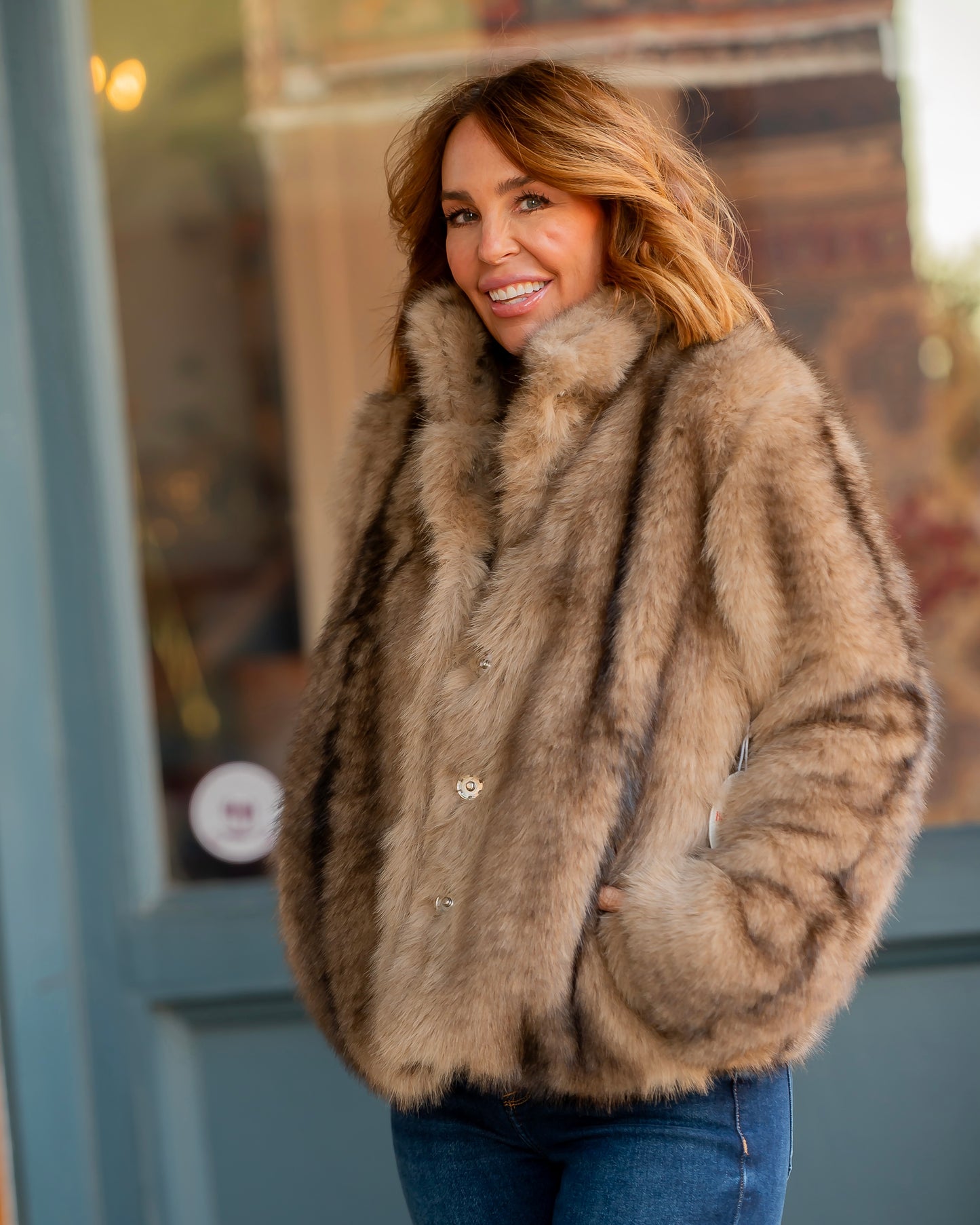 Winters Warmth Faux Fur Coat