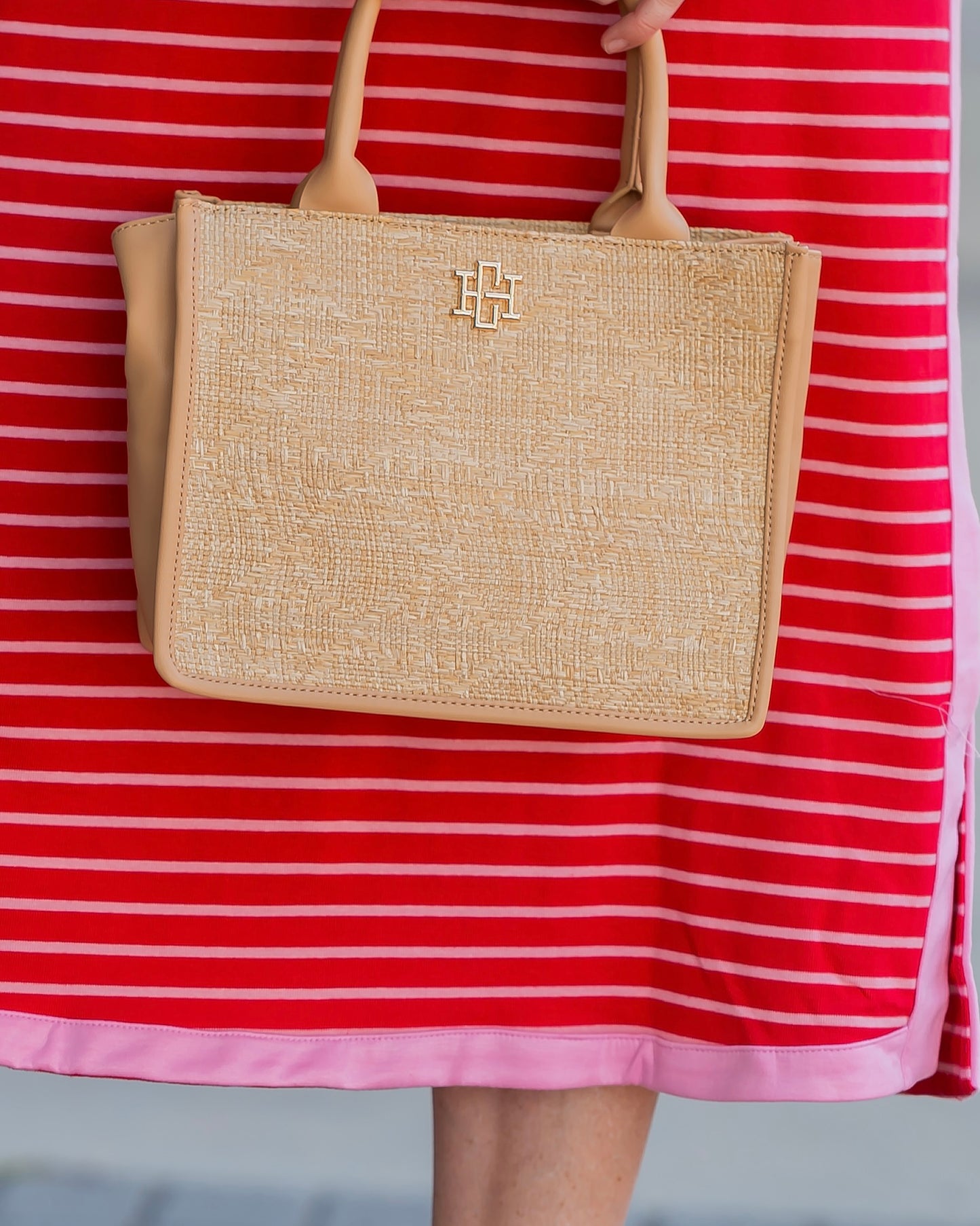 Ricky Mini Tote Natural Lattice
