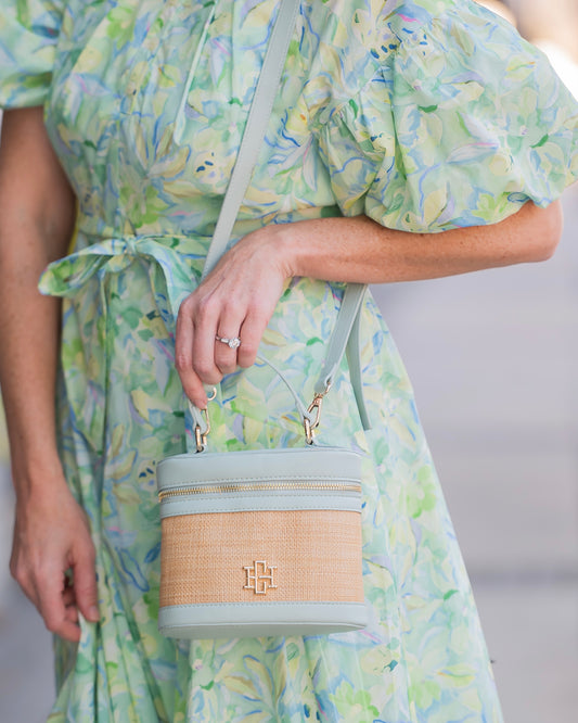 Audrey Handbag Natural Mint