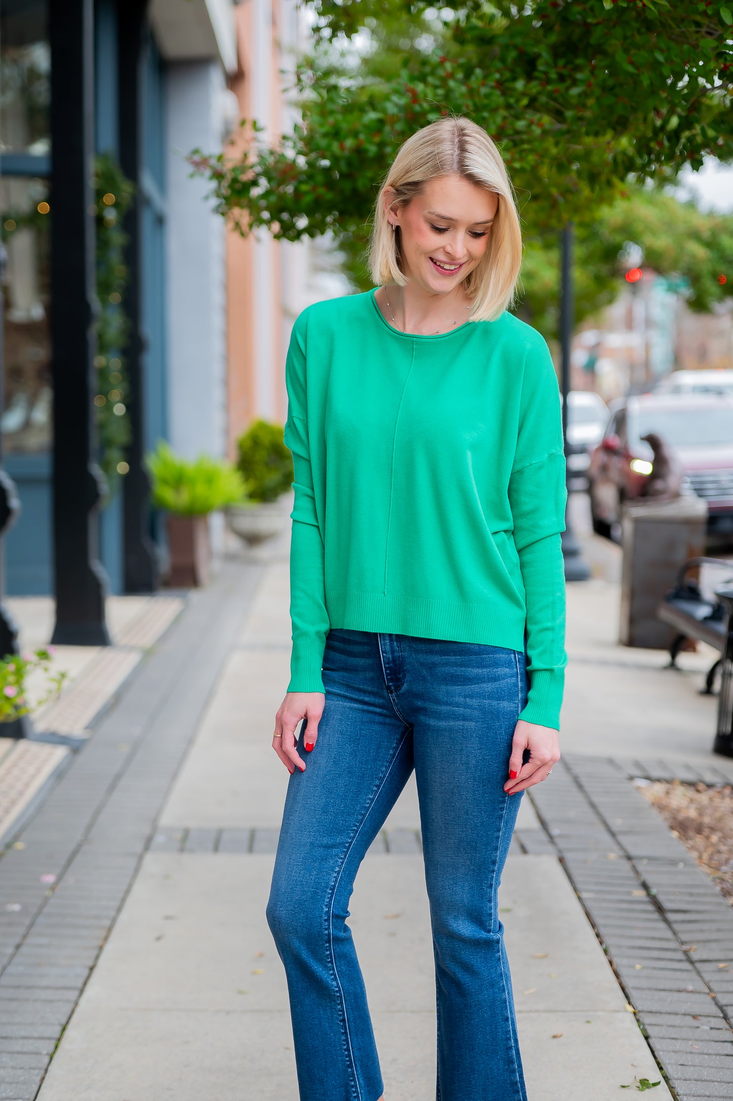 Berkley Lightweight Sweater- Green
