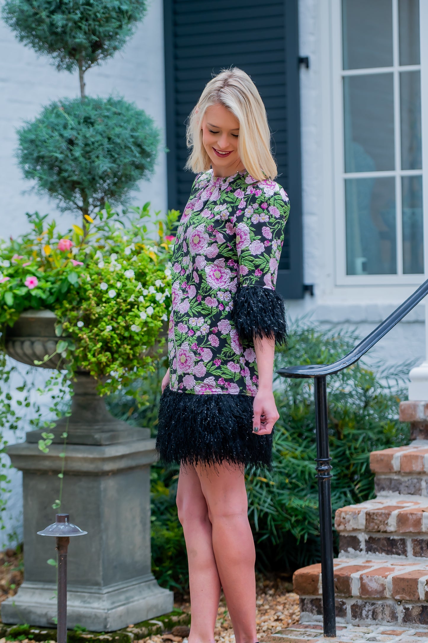 Murray Fringe Floral Dress