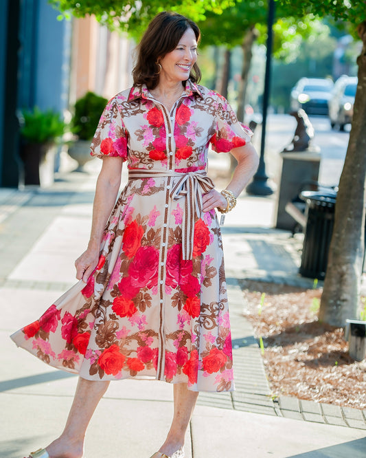 Rosalie Shirt Dress with Belt