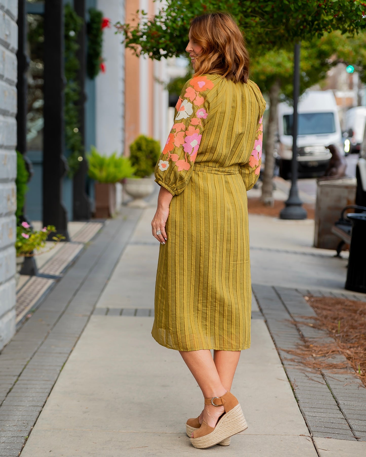 Ella Embroidered Sleeve Maxi Dress