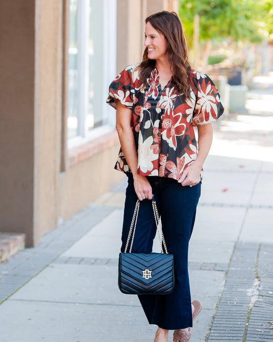 Joyce Floral Print Top