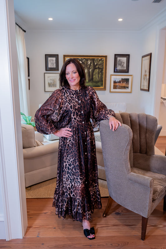 Lindsi Leopard Maxi with Belt