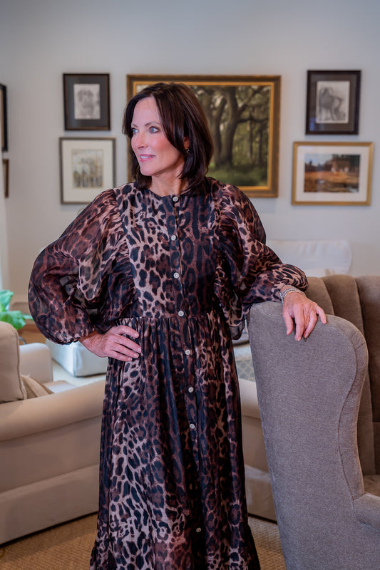 Lindsi Leopard Maxi with Belt