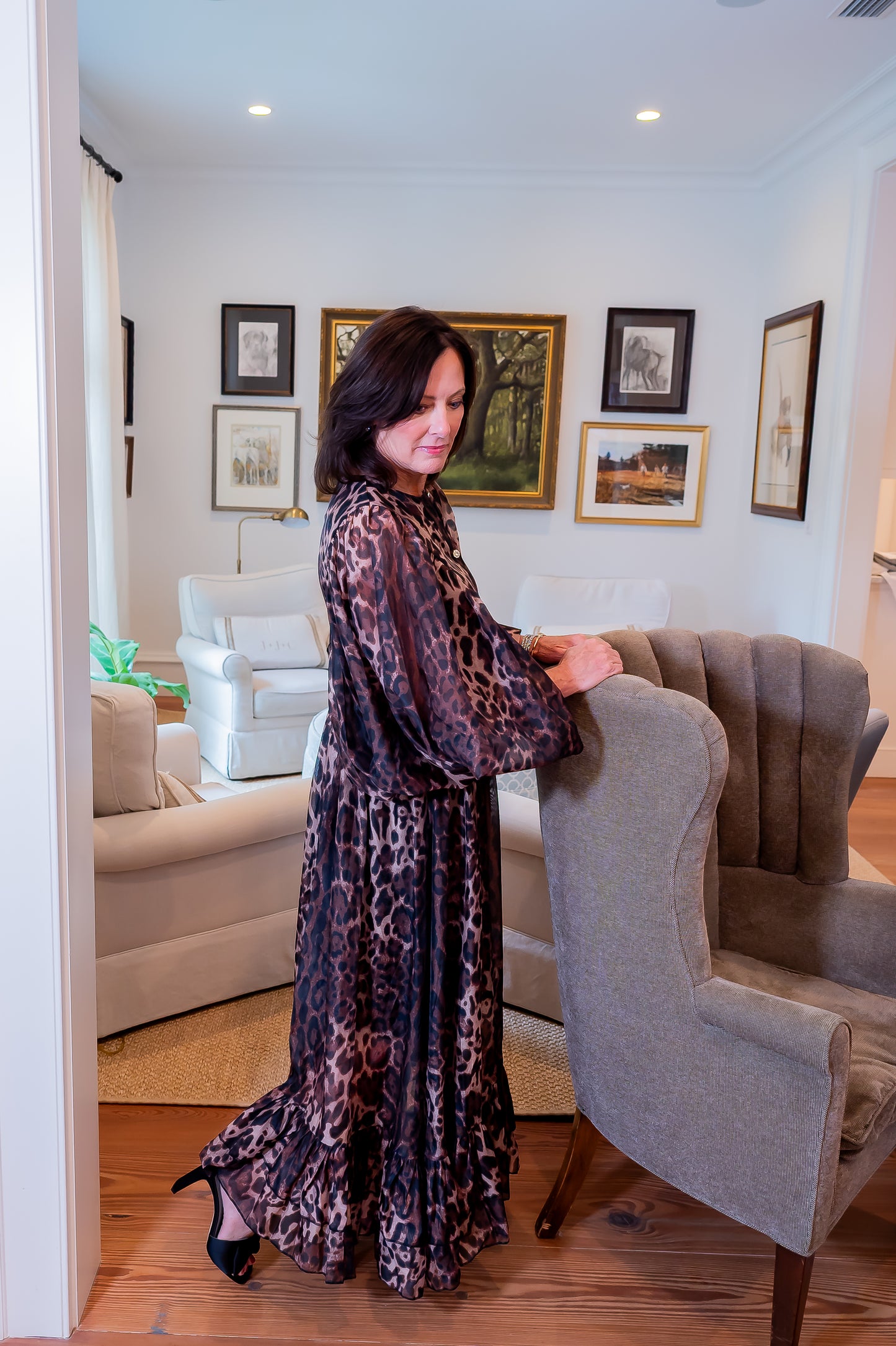 Lindsi Leopard Maxi with Belt