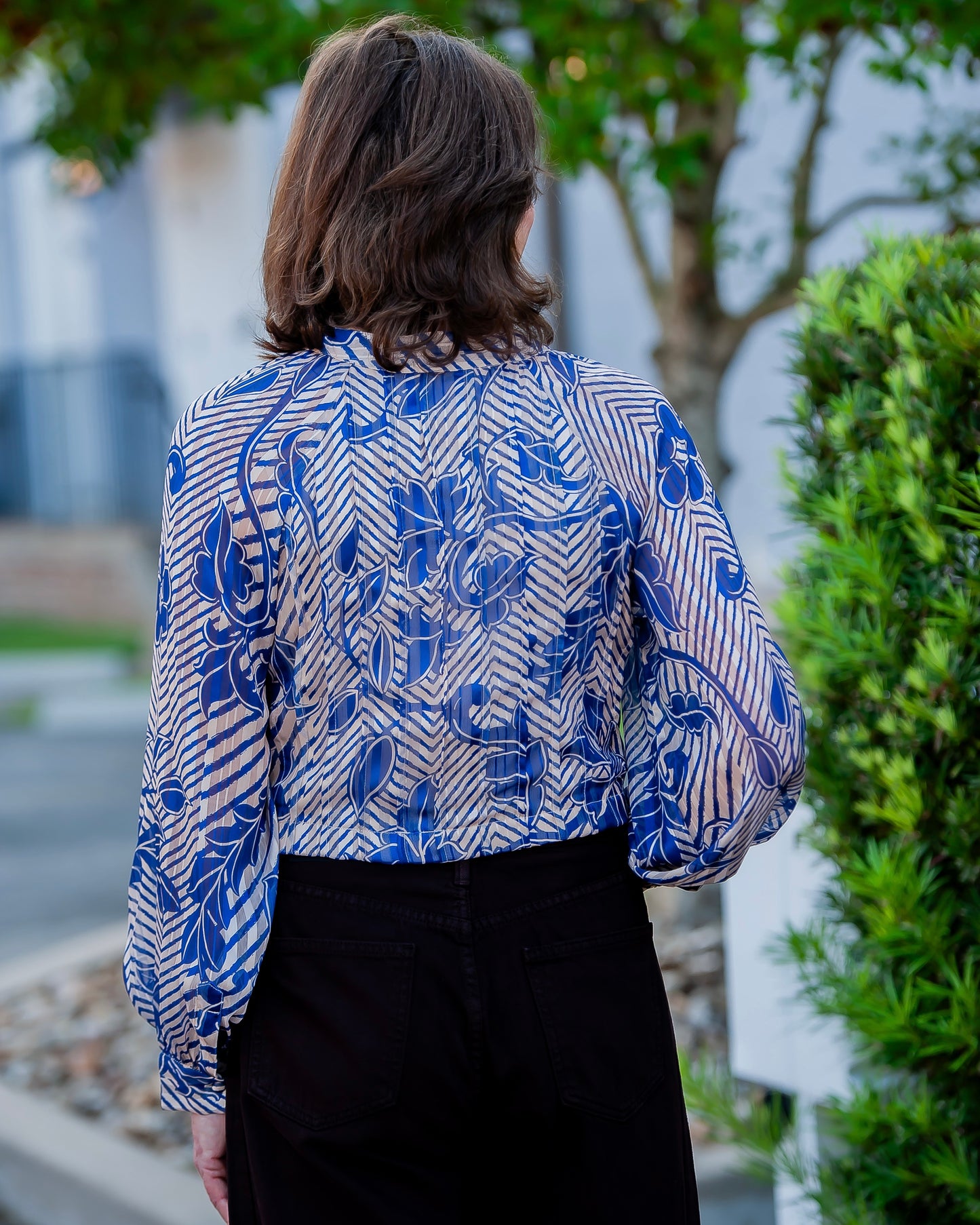 Rosita Abstract and Floral Print Top