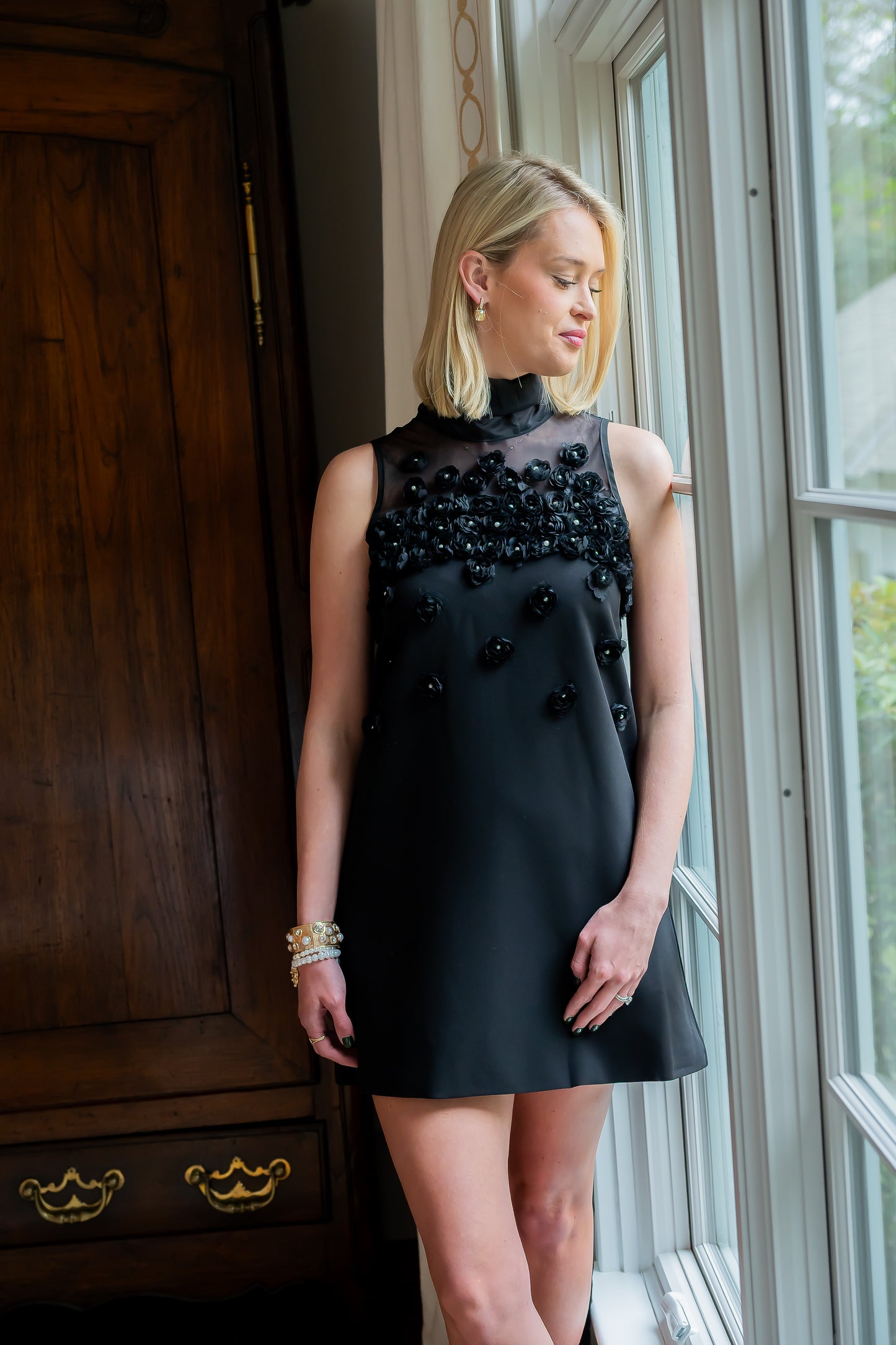 Emile Embellished Mini Dress