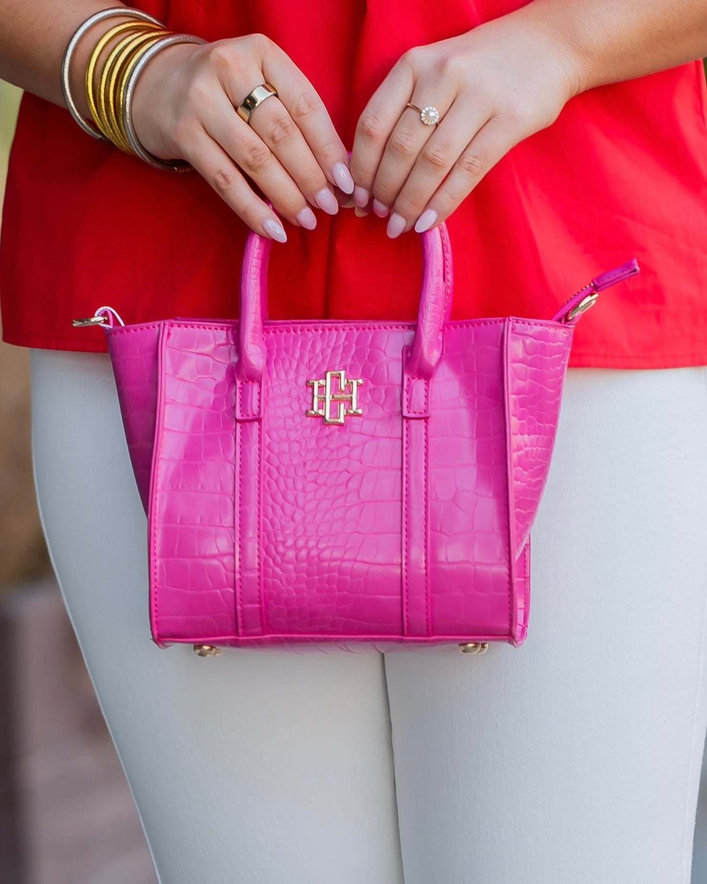 Merritt Mini Tote Hot Pink EC