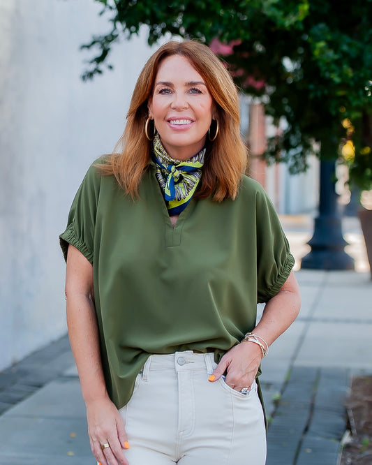 Whitson Solid Top- Olive