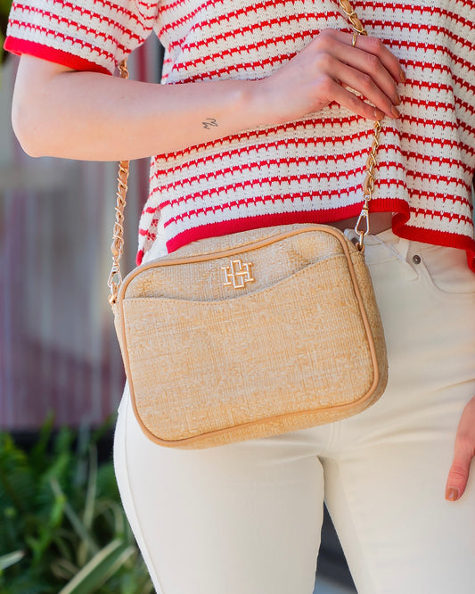 Fiona Crossbody Natural Lattice