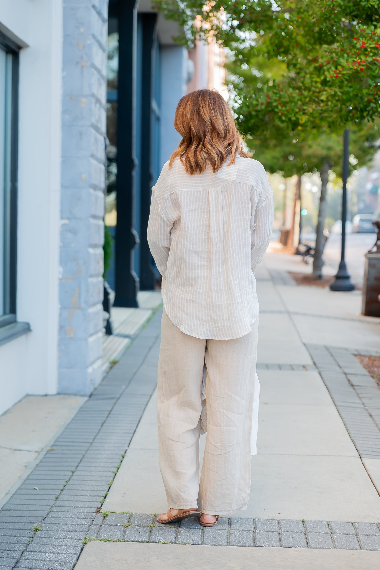 Paradise Island Linen Pants - Beige