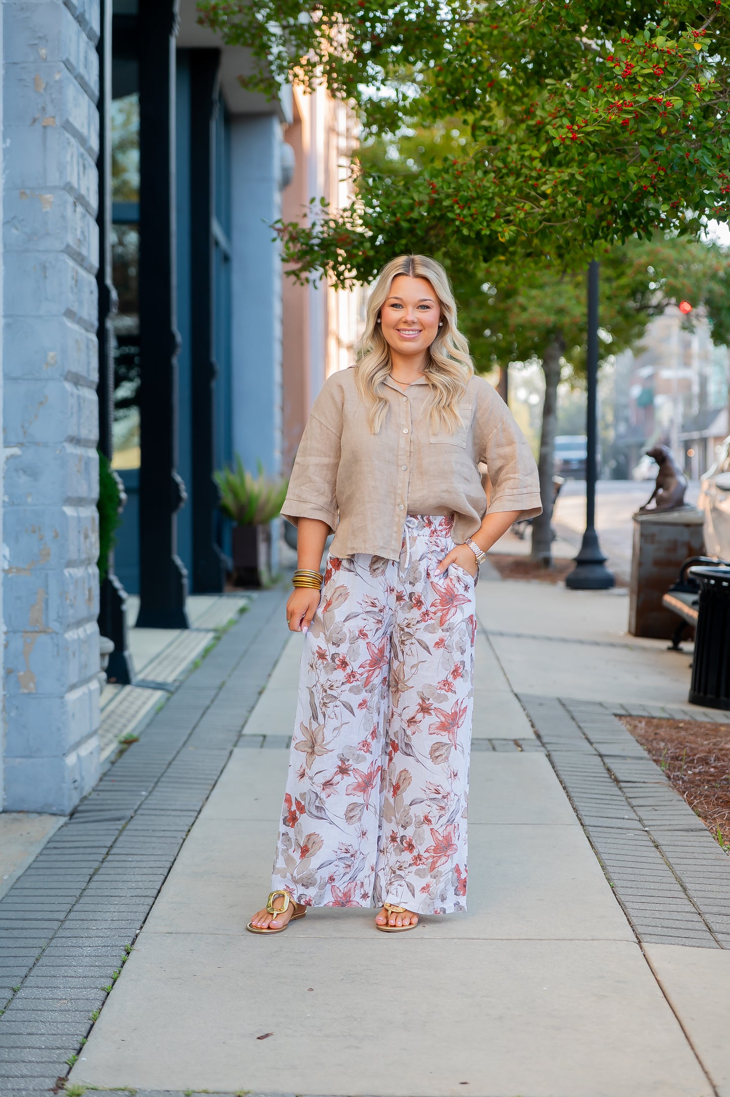 St Tropez Button Down Top