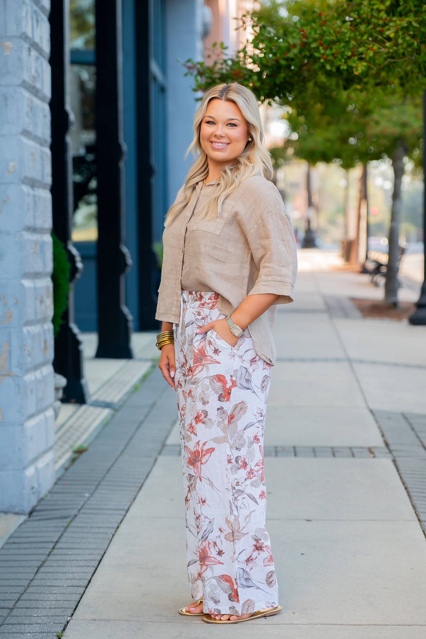 St Tropez Button Down Top