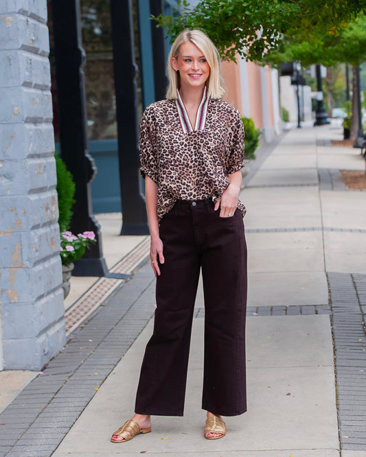Lennon Leopard Top