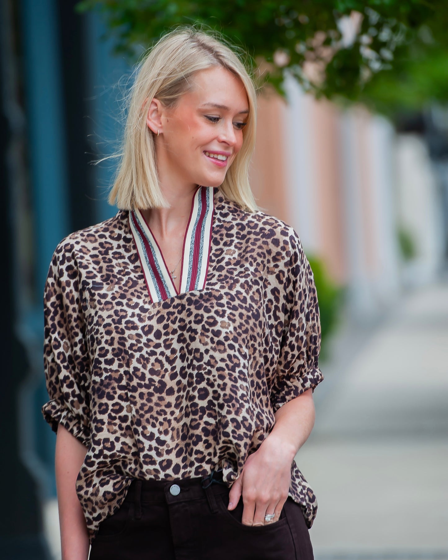 Lennon Leopard Top