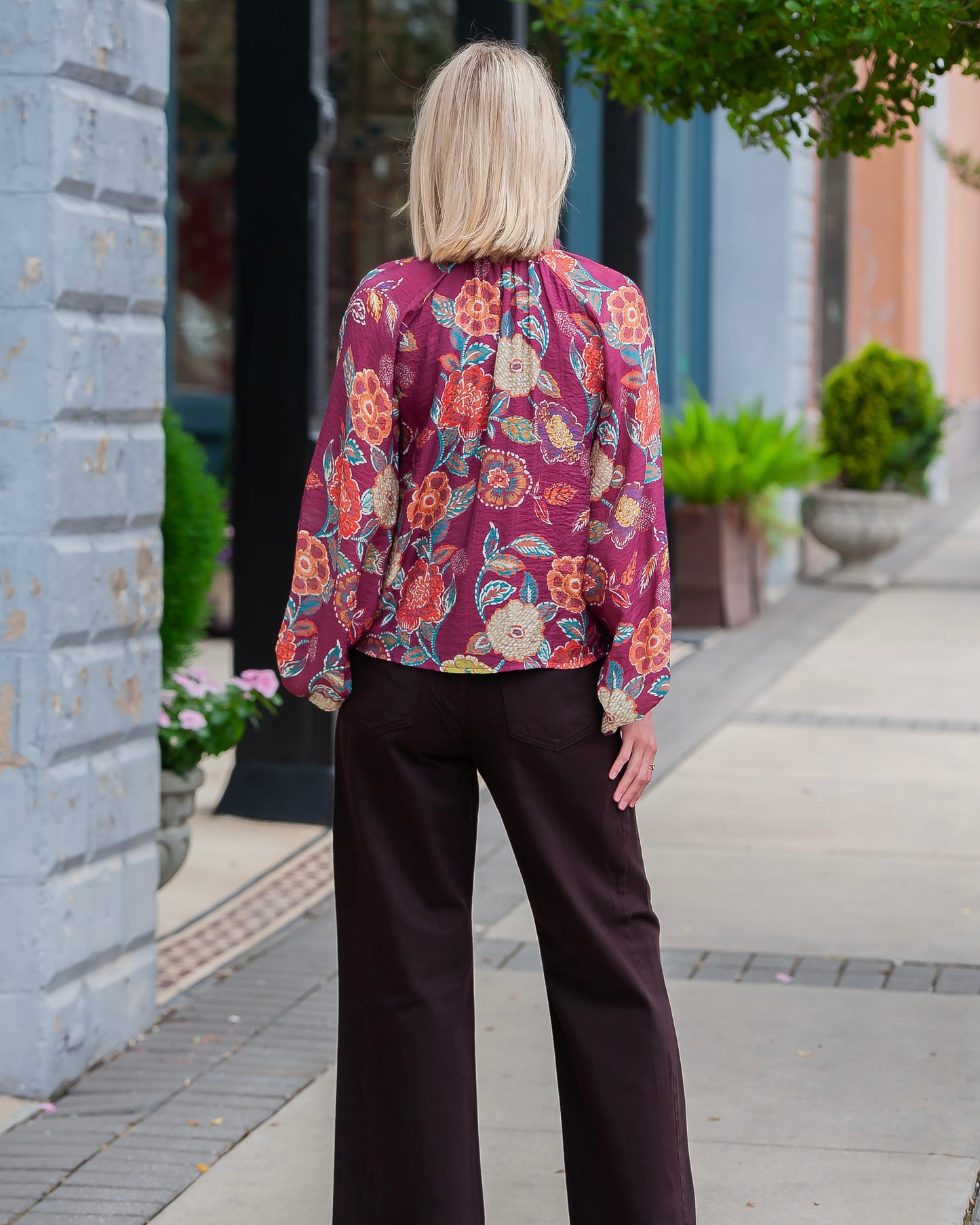 Suzie Long sleeve Floral Top