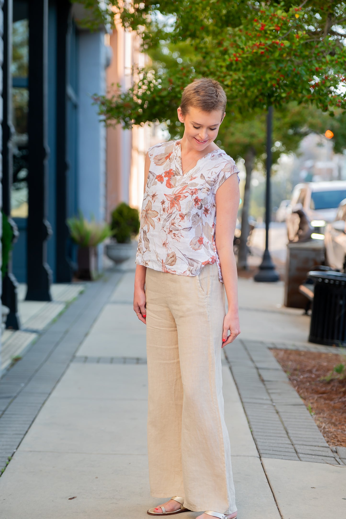 Paradise Island Linen Pants - Beige