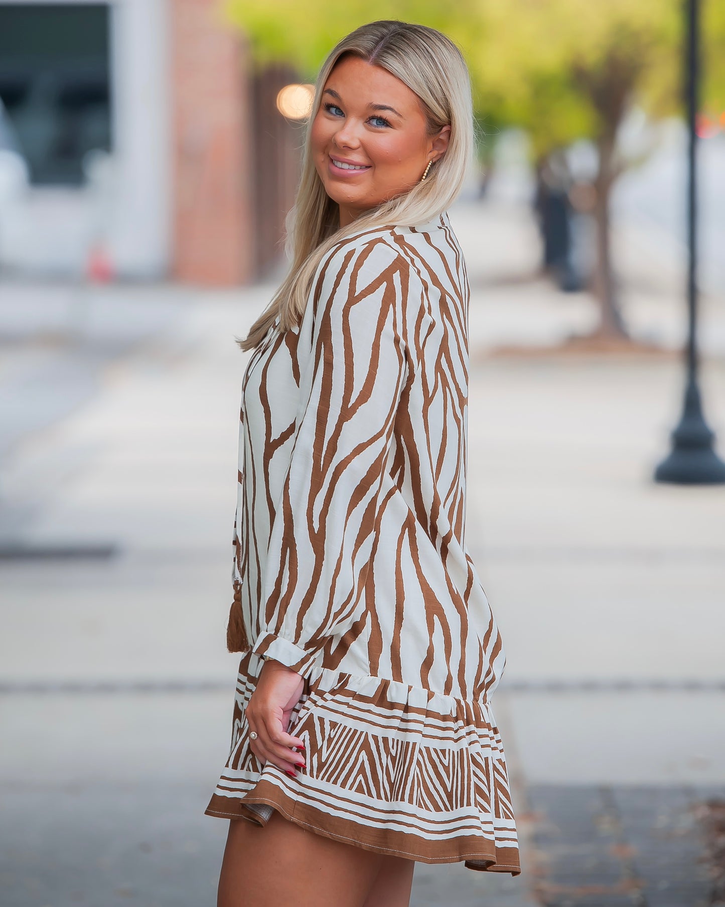 Woodlands Animal Print Dress