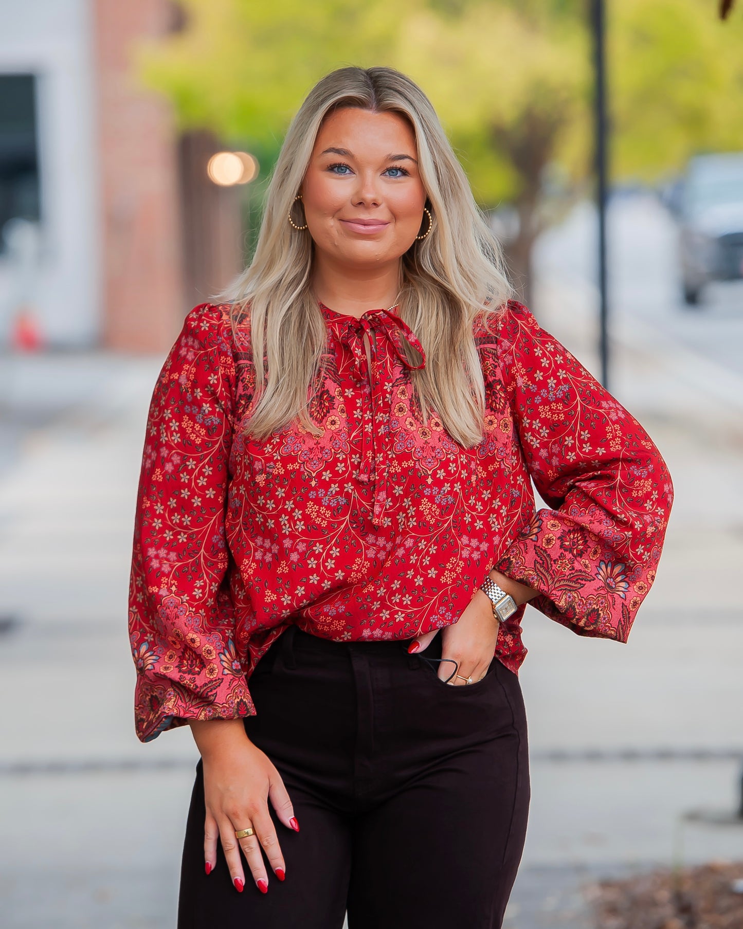 Brinkley Floral Top