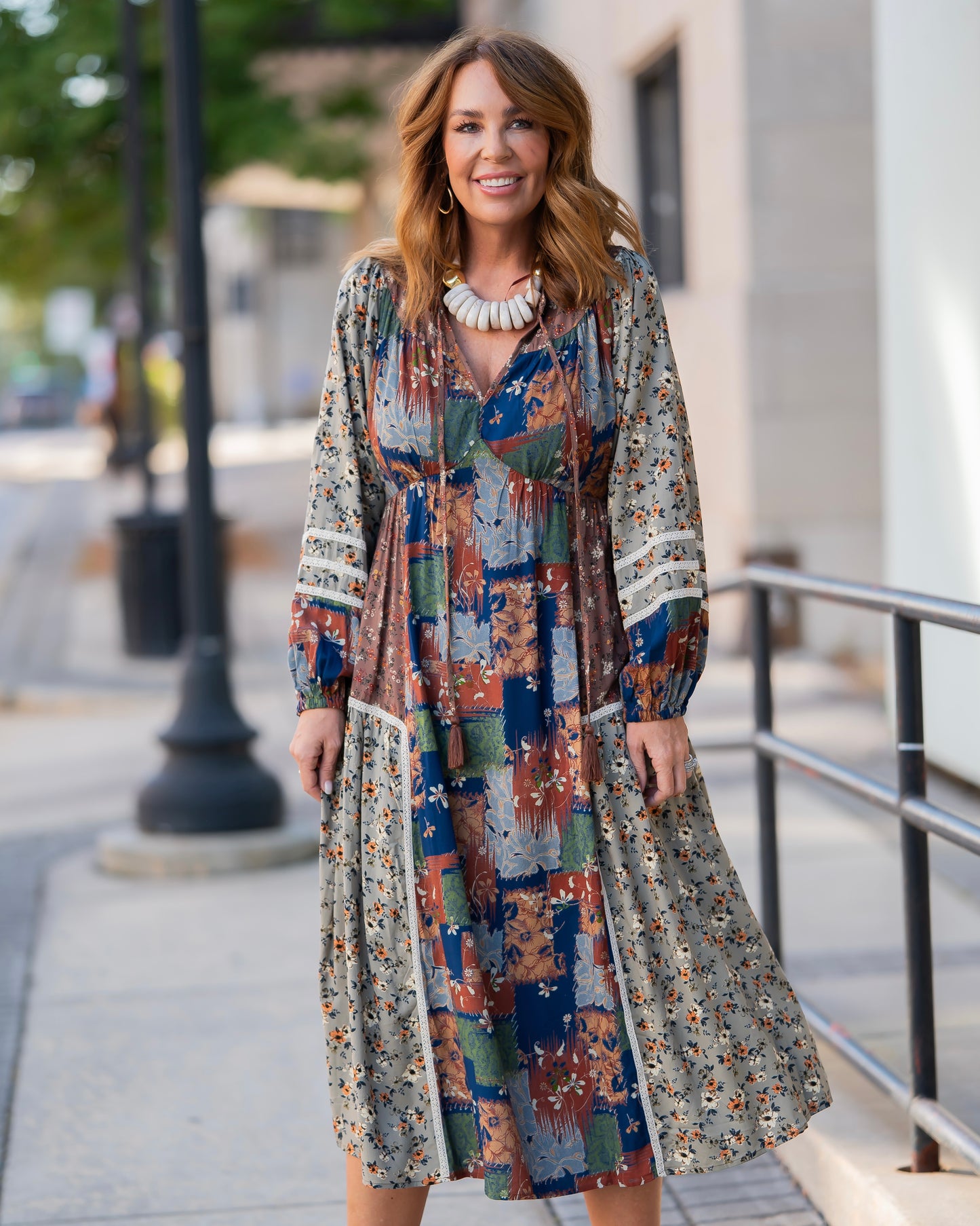 Brittany Boho Patchwork Maxi