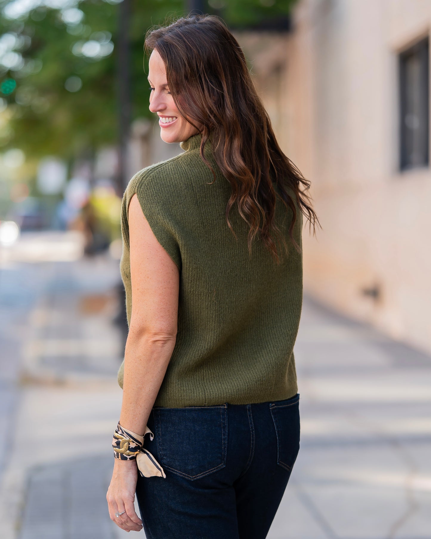 Fall Favorite Sweater Tank Olive