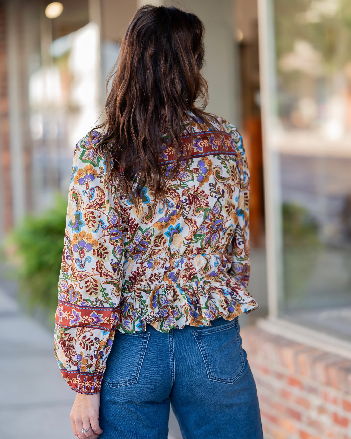 Garrison Tapestry Print Blouse