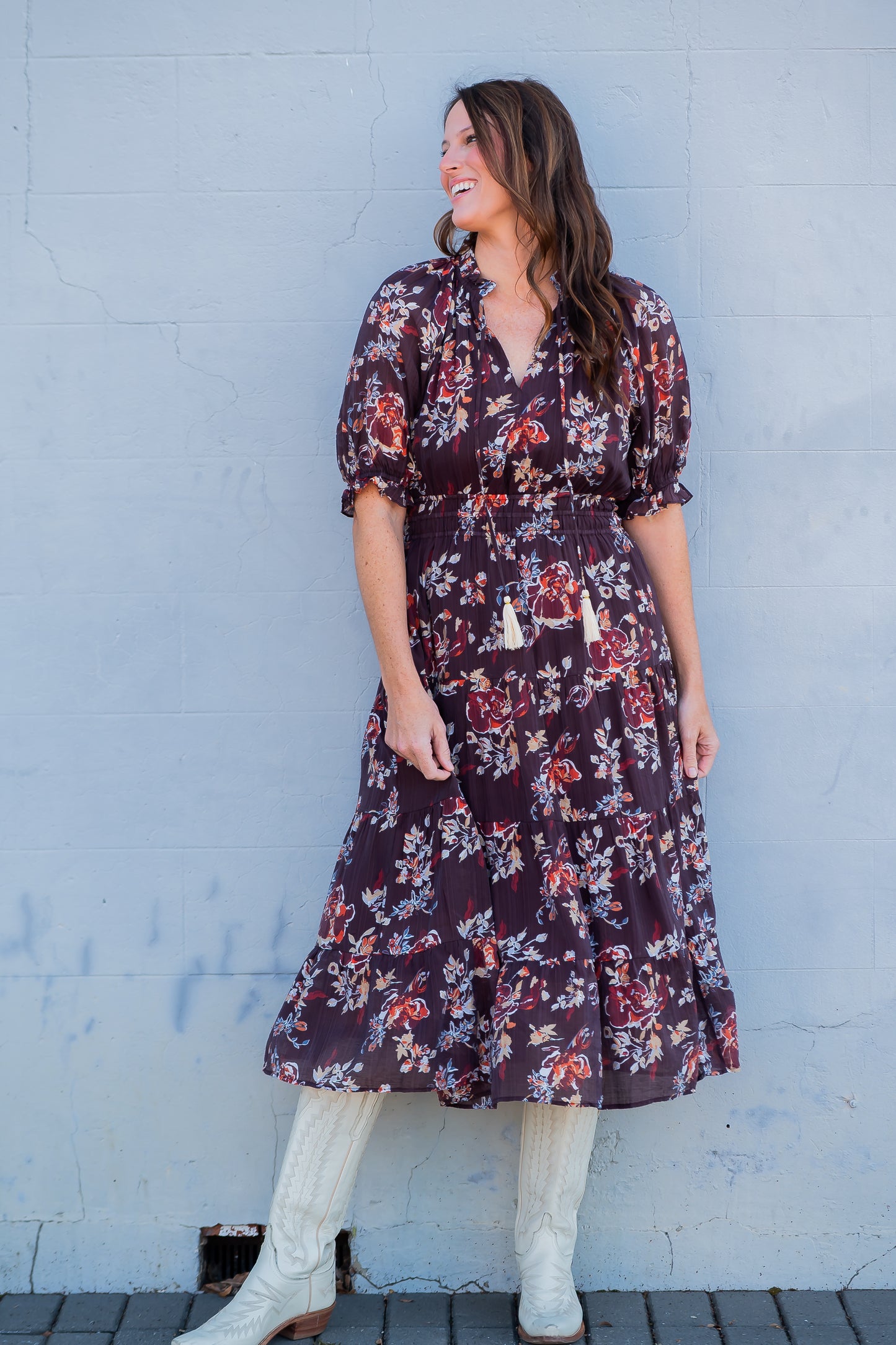 Norwood Front Tassel Floral Dress