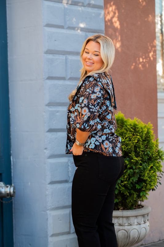 Elowen Floral Print Top