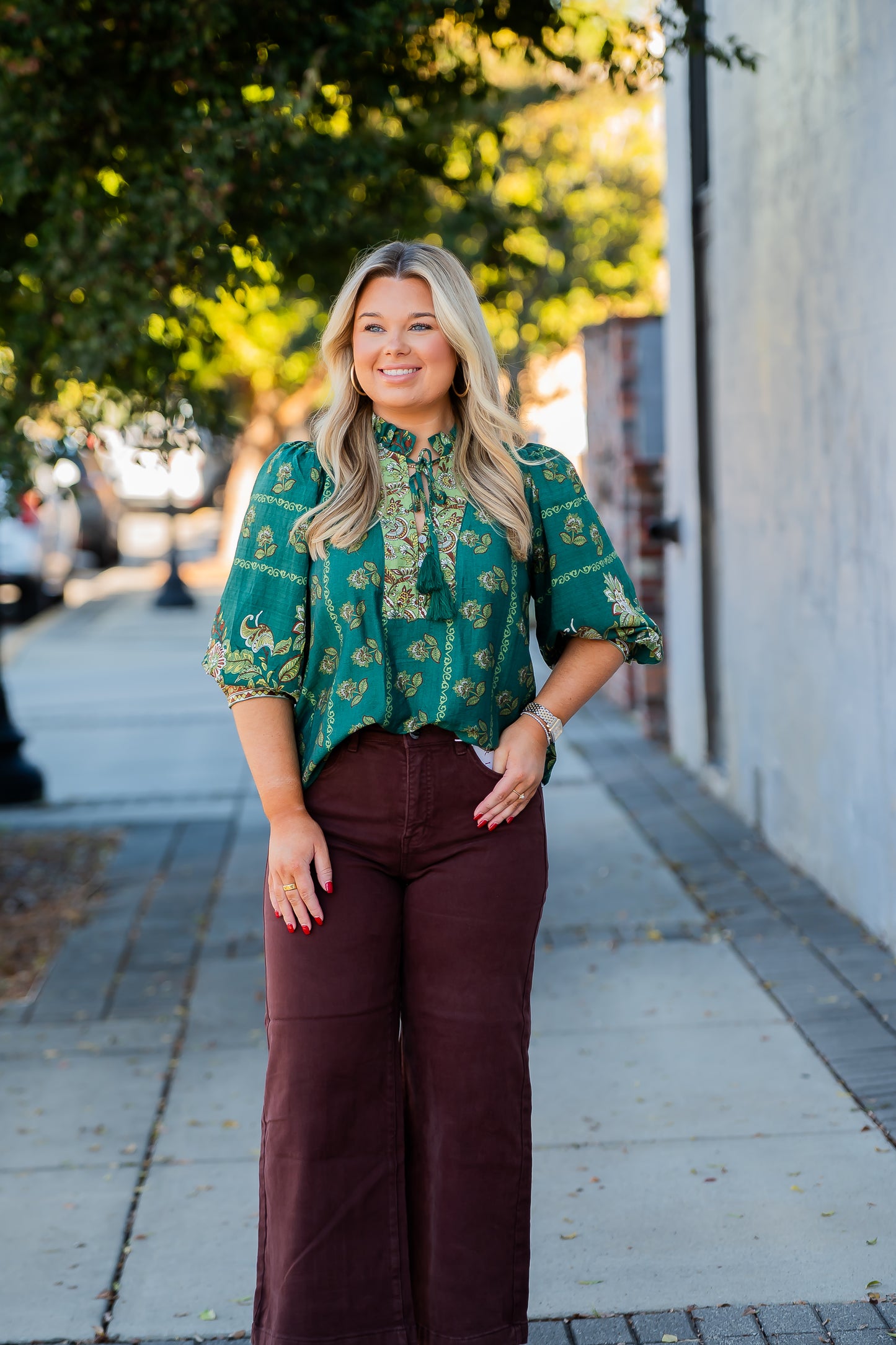 Rockport Floral Print Top