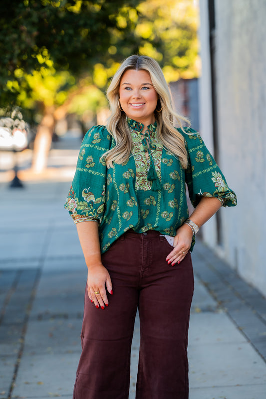 Rockport Floral Print Top
