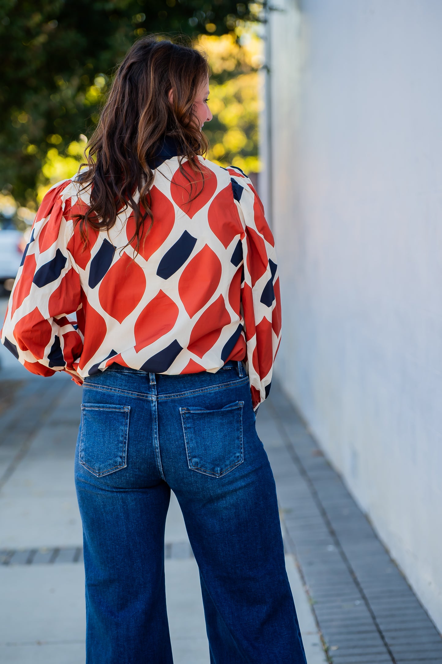Keene Geometric Print Top