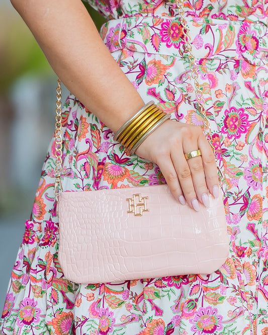 Livi Crossbody Blush Patent EC