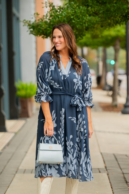 Bismarck Botanical Print Dress