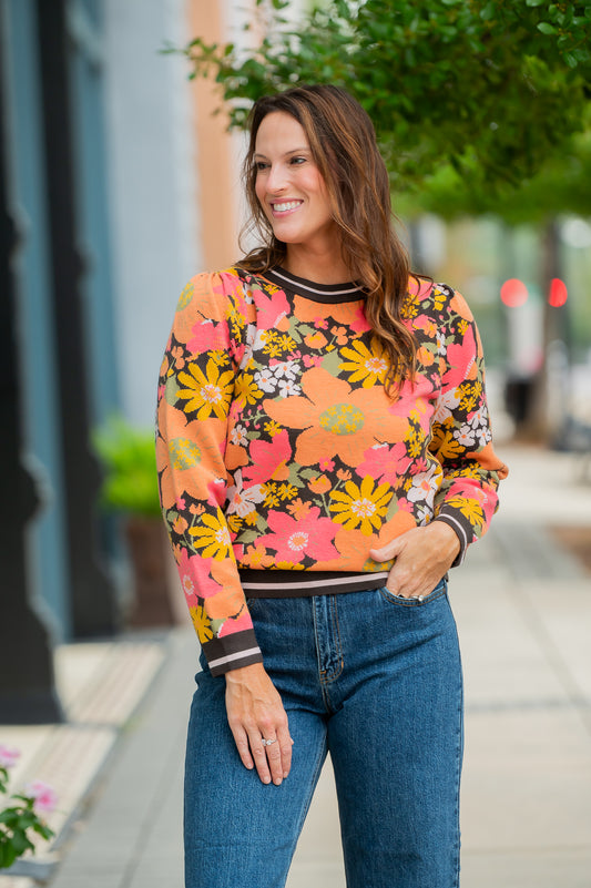Floyd Floral Knit Sweater