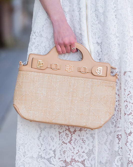 Savannah Handbag Natural Lattice