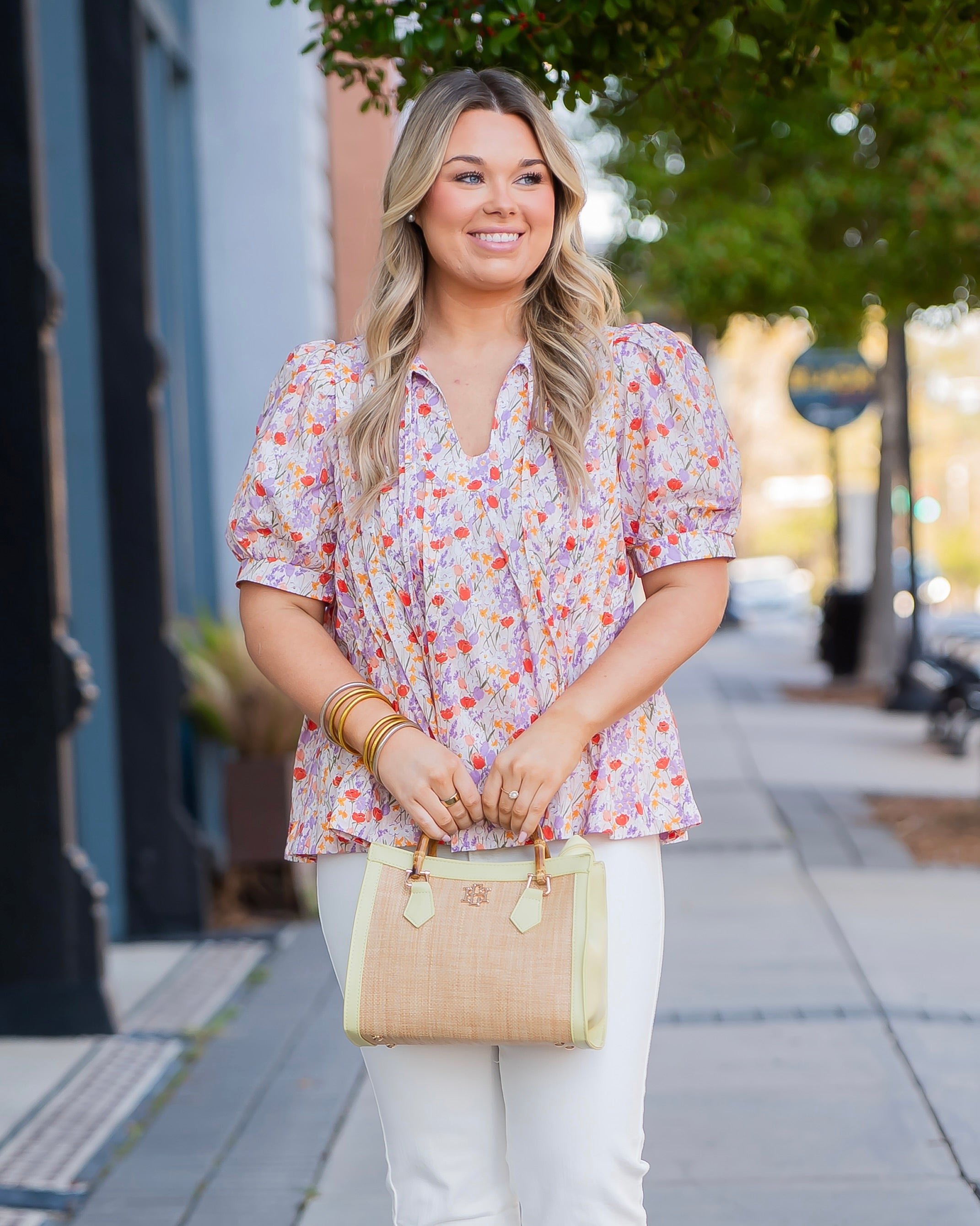 Kennedy Tote Natural Lime – Caroline Hill