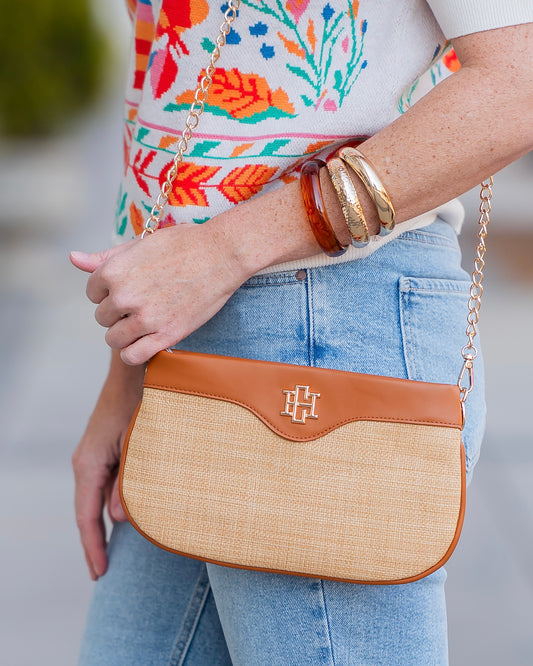 Mercer Crossbody Natural Saddle