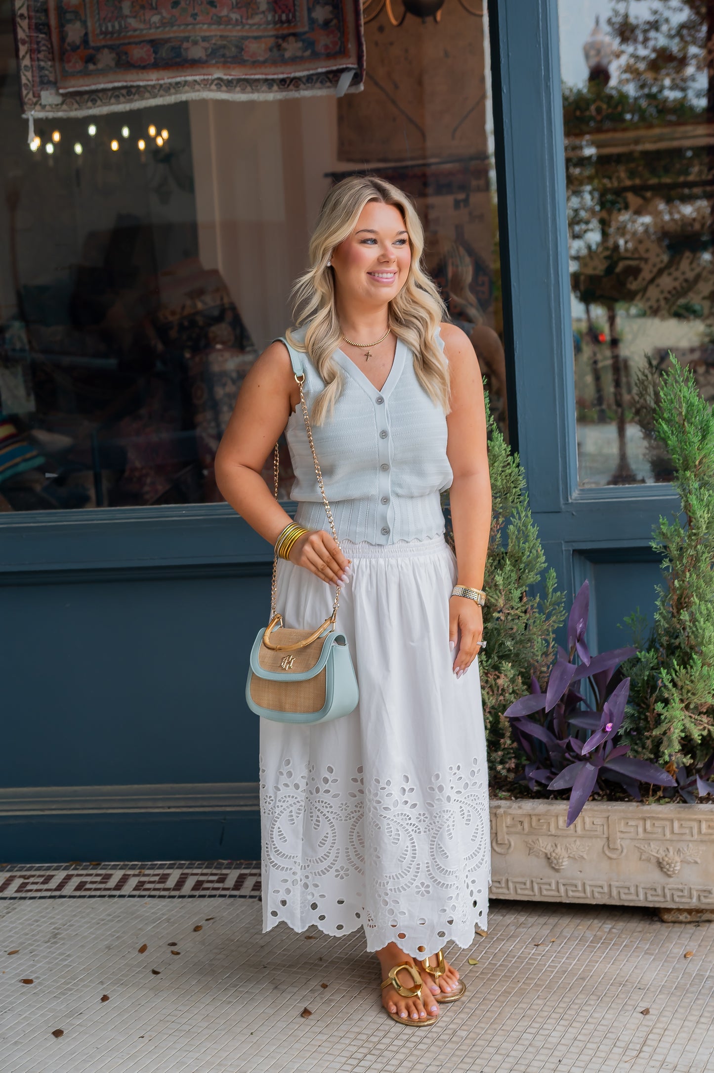 Dixon Eyelet Lace Skirt