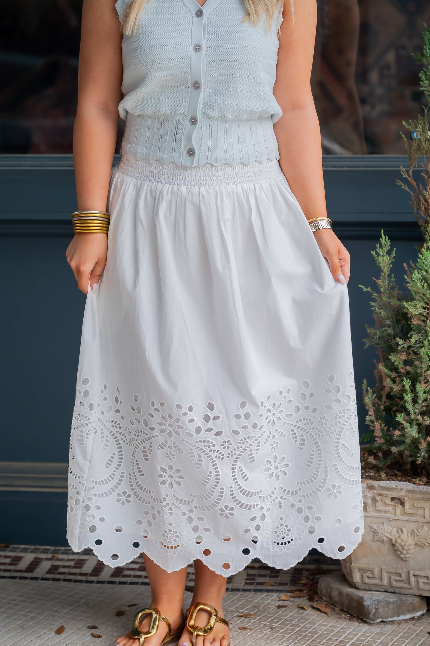 Dixon Eyelet Lace Skirt
