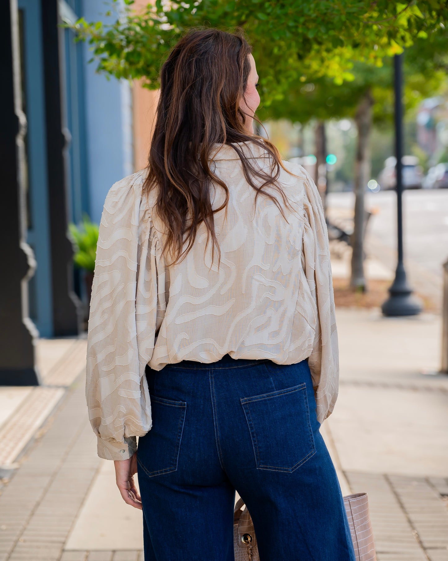 Francey Blouse-Taupe