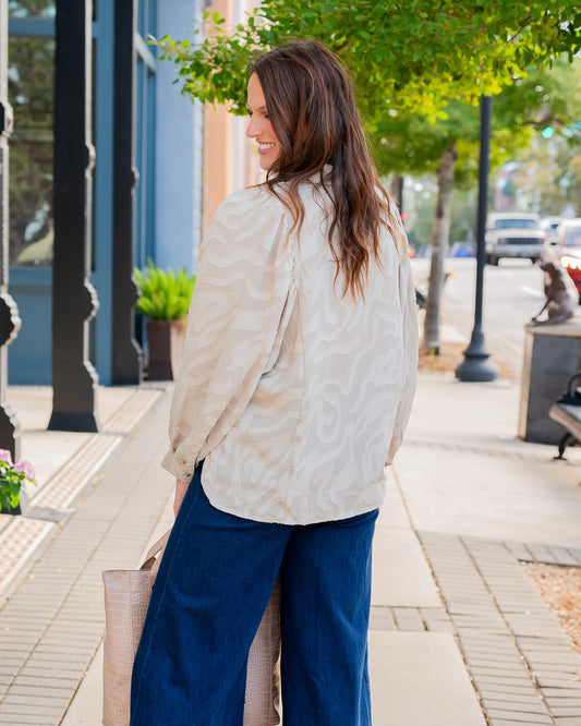 Francey Blouse-Taupe
