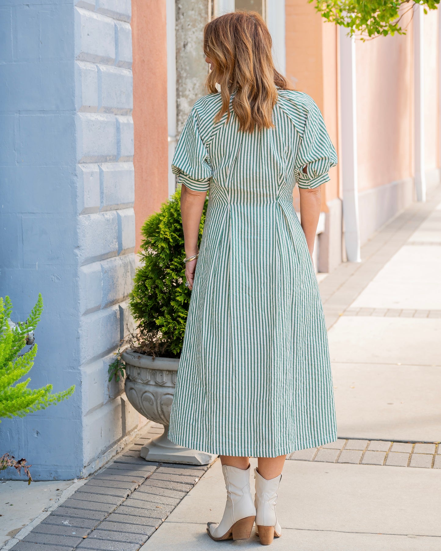 Fernleigh Striped Midi Dress