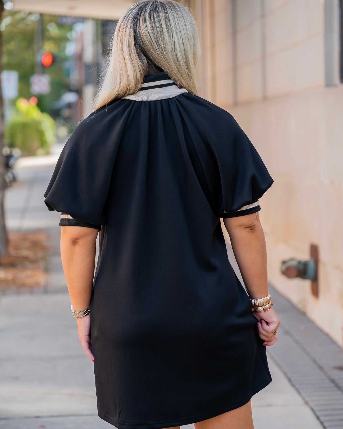 Ryals Zip Up Dress - Black