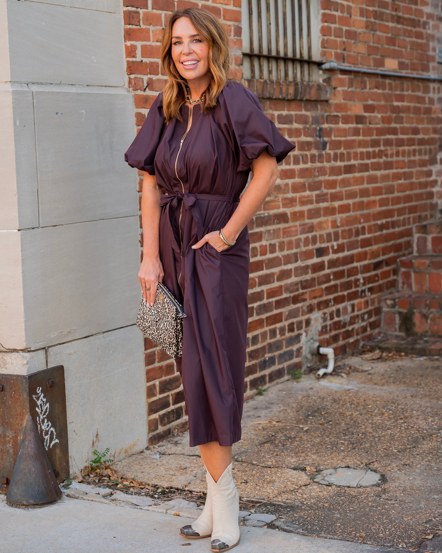 Ginger Zip Front Dress